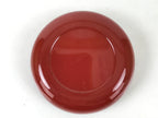 Japanese Buddhist Altar Fitting Resin Incense Container Kogo Vtg Red Round BA527