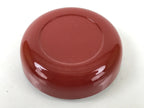 Japanese Buddhist Altar Fitting Resin Incense Container Kogo Vtg Red Round BA527