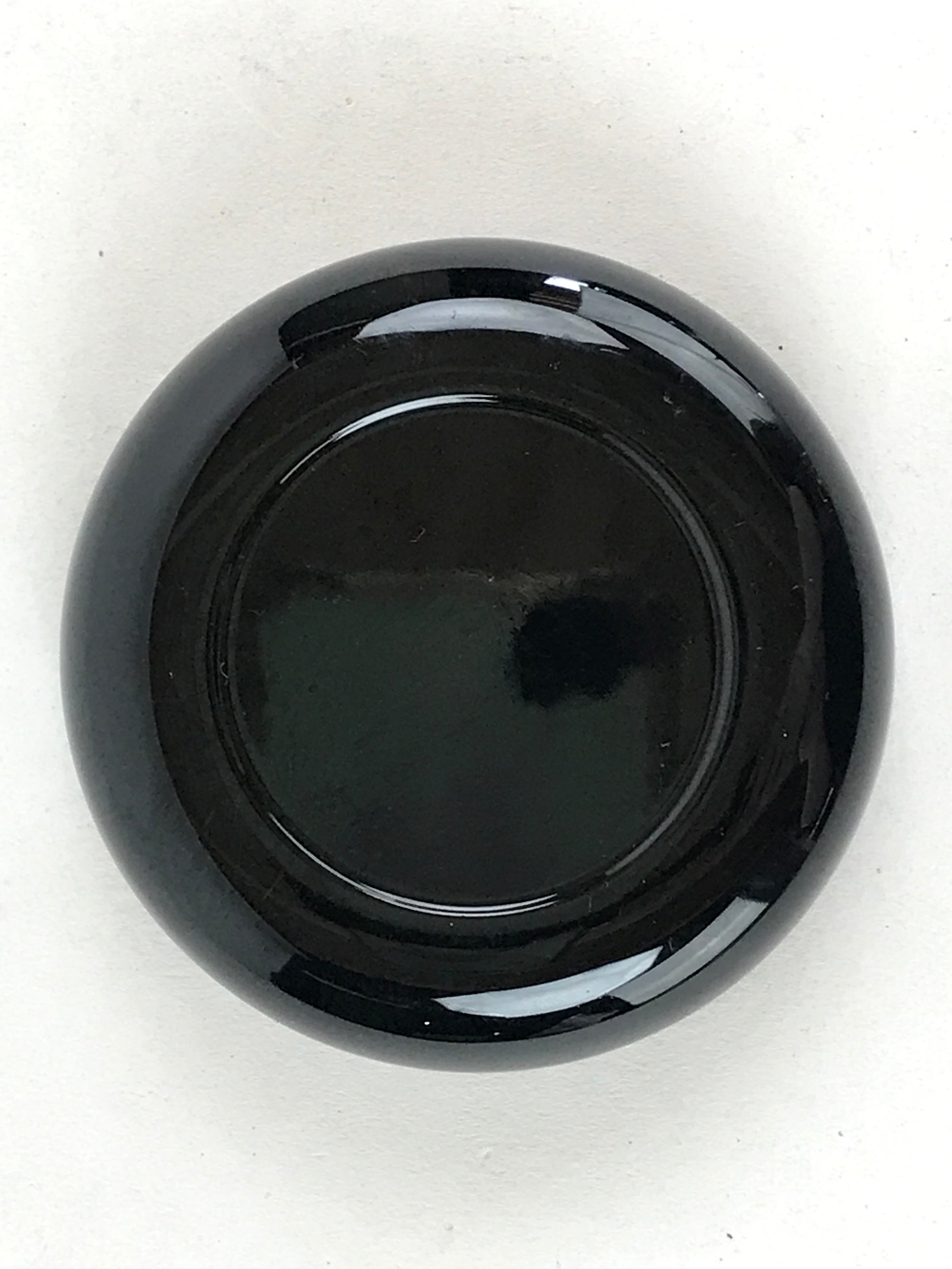 Japanese Buddhist Altar Fitting Resin Incense Container Vtg Round Kogo Black BA7