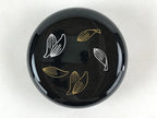 Japanese Buddhist Altar Fitting Resin Incense Container Vtg Round Kogo Black BA7