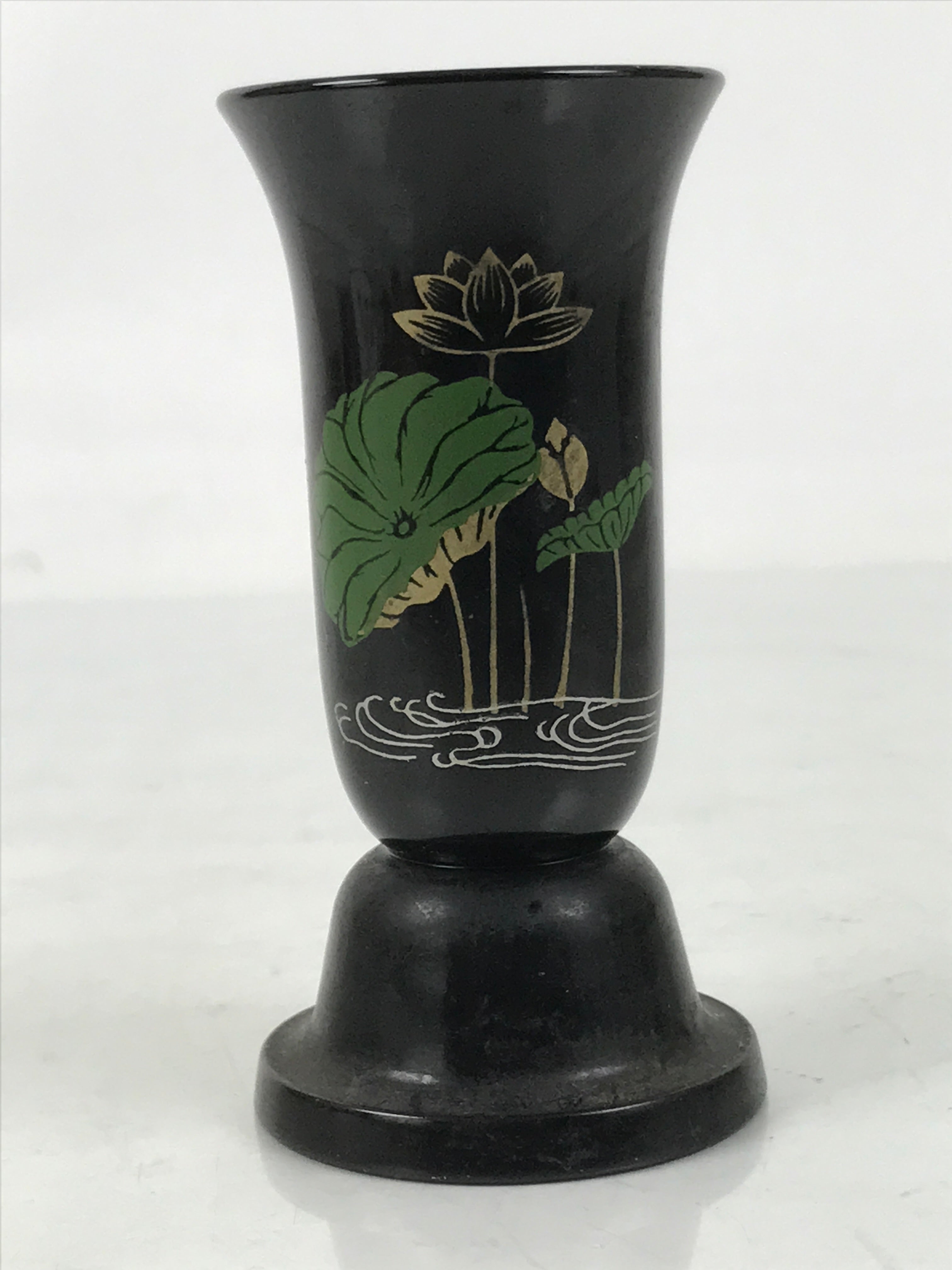 Japanese Buddhist Altar Fitting Resin Incense Holder Vtg Senkousashi Lotus BA636