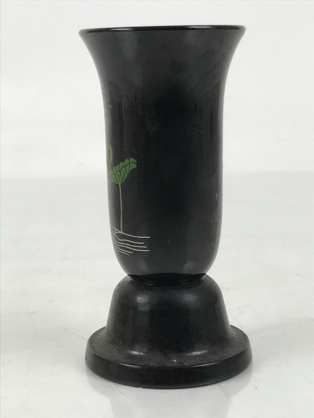 Japanese Buddhist Altar Fitting Resin Incense Holder Vtg Senkousashi Lotus BA636