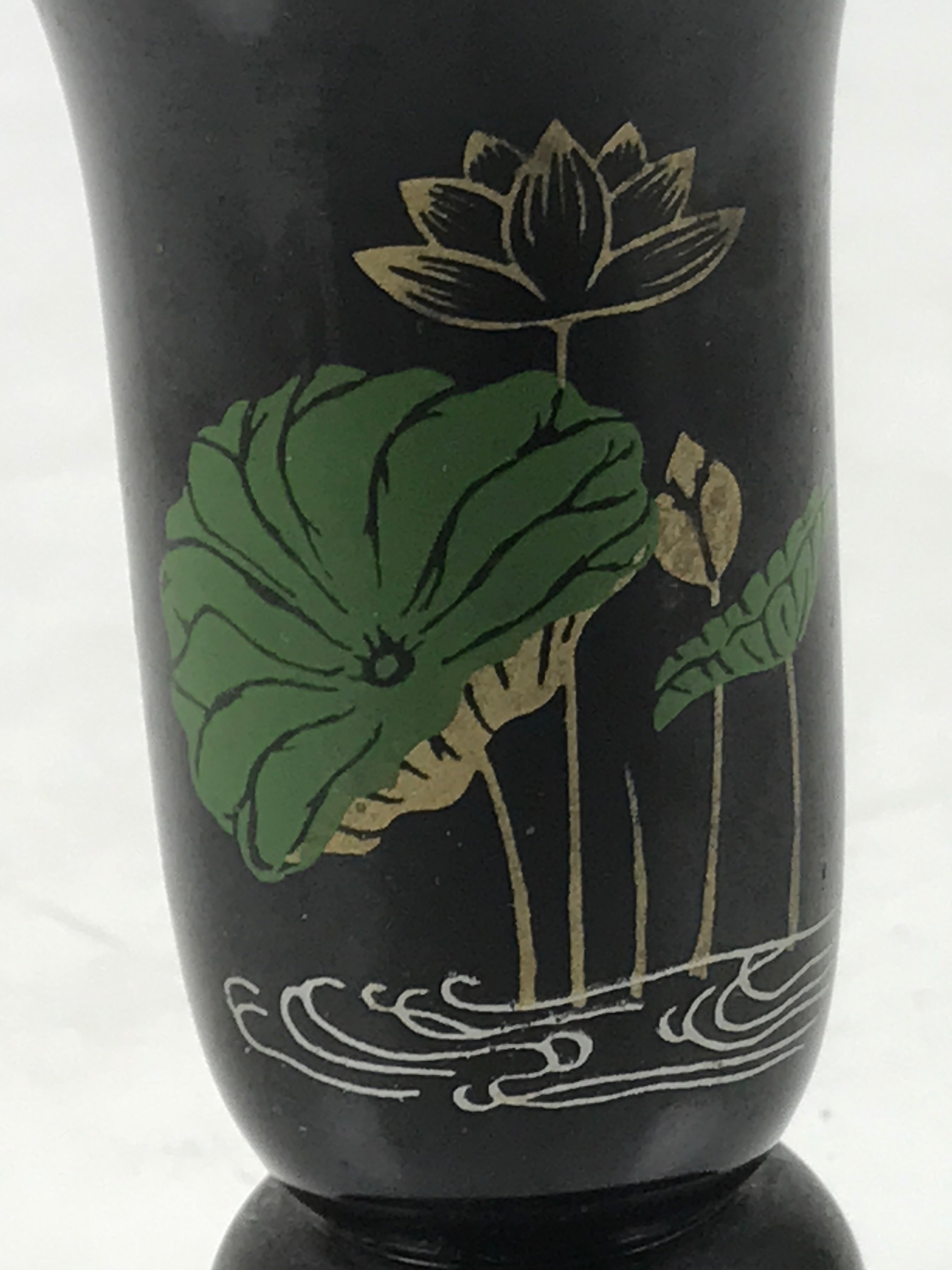 Japanese Buddhist Altar Fitting Resin Incense Holder Vtg Senkousashi Lotus BA636