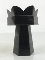 Japanese Buddhist Altar Fitting Resin Kuge Offering Stand Vtg Gold Black BA644