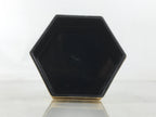 Japanese Buddhist Altar Fitting Resin Kuge Offering Stand Vtg Gold Black BA644