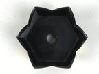 Japanese Buddhist Altar Fitting Resin Kuge Offering Stand Vtg Gold Black BA644