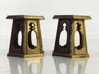 Japanese Buddhist Altar Fitting Resin Offering Cup Stand 2pc Bukki Butsugu BA671