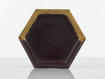 Japanese Buddhist Altar Fitting Resin Offering Cup Stand Butsugu Gold Red BA870