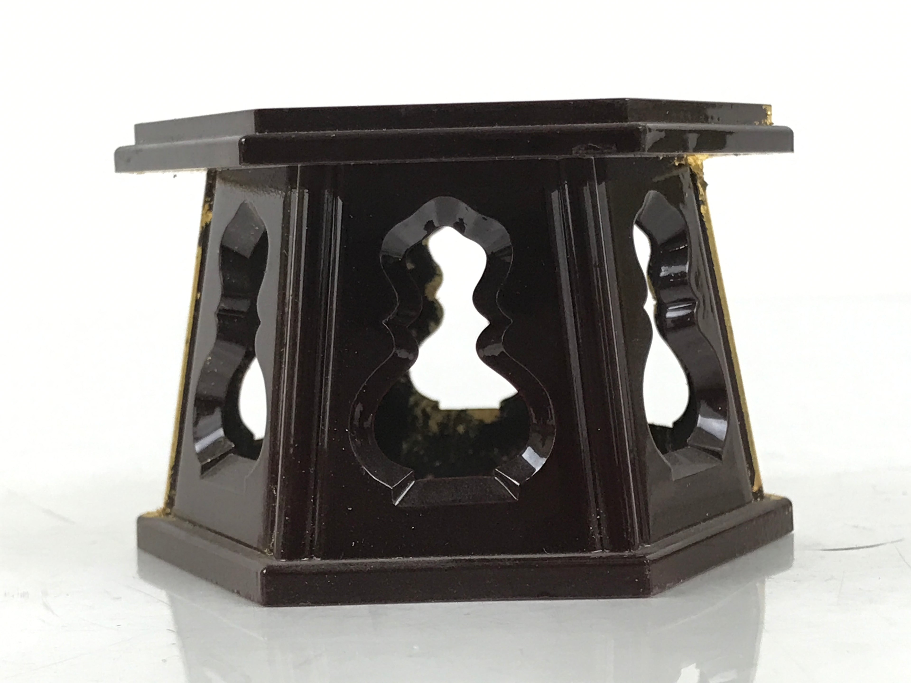 Japanese Buddhist Altar Fitting Resin Offering Cup Stand Vtg Bukki Butsugu BA642