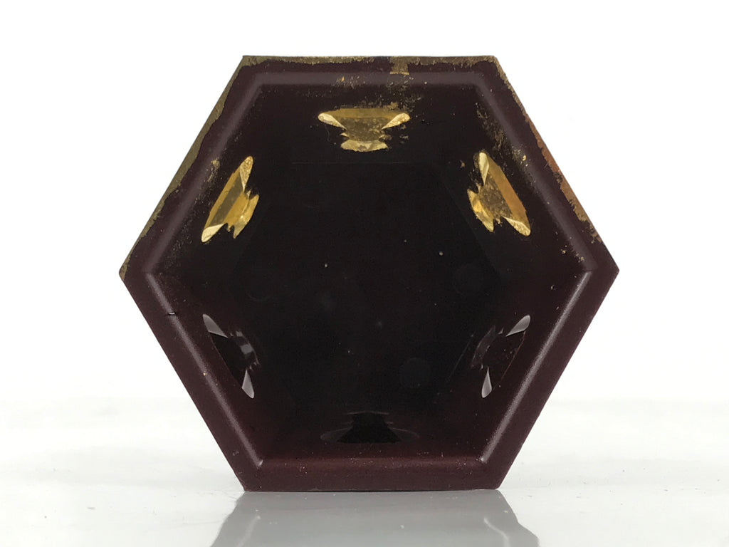 Japanese Buddhist Altar Fitting Resin Offering Cup Stand Vtg Bukki Butsugu BA642