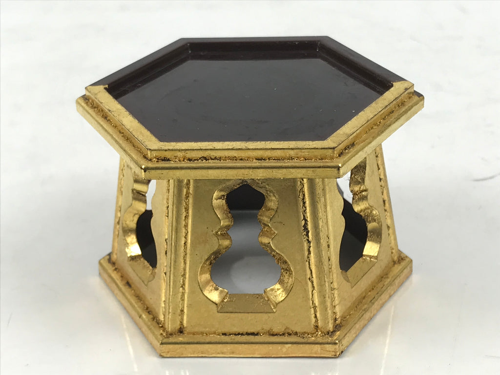 Japanese Buddhist Altar Fitting Resin Offering Cup Stand Vtg Bukki Butsugu BA642