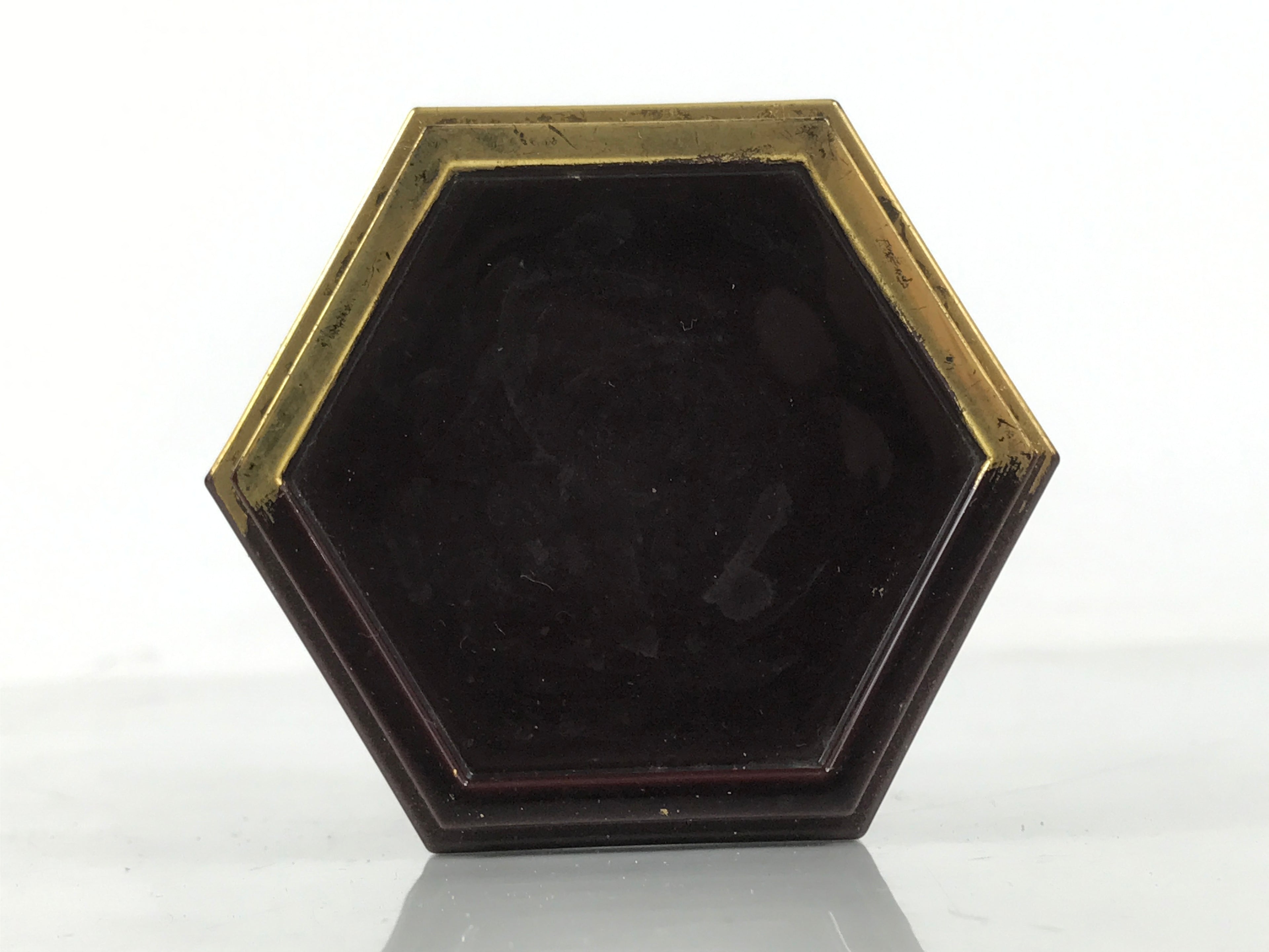 Japanese Buddhist Altar Fitting Resin Offering Cup Stand Vtg Bukki Butsugu BA643