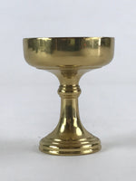 Japanese Buddhist Altar Fitting Rice Offering Cup Brass Butsugu Buppan Gold BA55