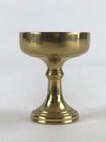 Japanese Buddhist Altar Fitting Rice Offering Cup Brass Butsugu Buppan Gold BA55