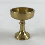 Japanese Buddhist Altar Fitting Rice Offering Cup Brass Butsugu Buppan Gold BA55