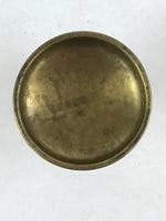 Japanese Buddhist Altar Fitting Rice Offering Cup Brass Gold Vtg Butsugu BA60