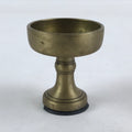 Japanese Buddhist Altar Fitting Rice Offering Cup Brass Gold Vtg Butsugu BA60