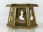 Japanese Buddhist Altar Fitting Rice Offering Cup Stand Bukkidai Vtg Gold BU977