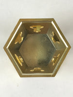 Japanese Buddhist Altar Fitting Rice Offering Cup Stand Bukkidai Vtg Gold BU977