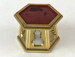 Japanese Buddhist Altar Fitting Rice Offering Cup Stand Bukkidai Vtg Gold BU977