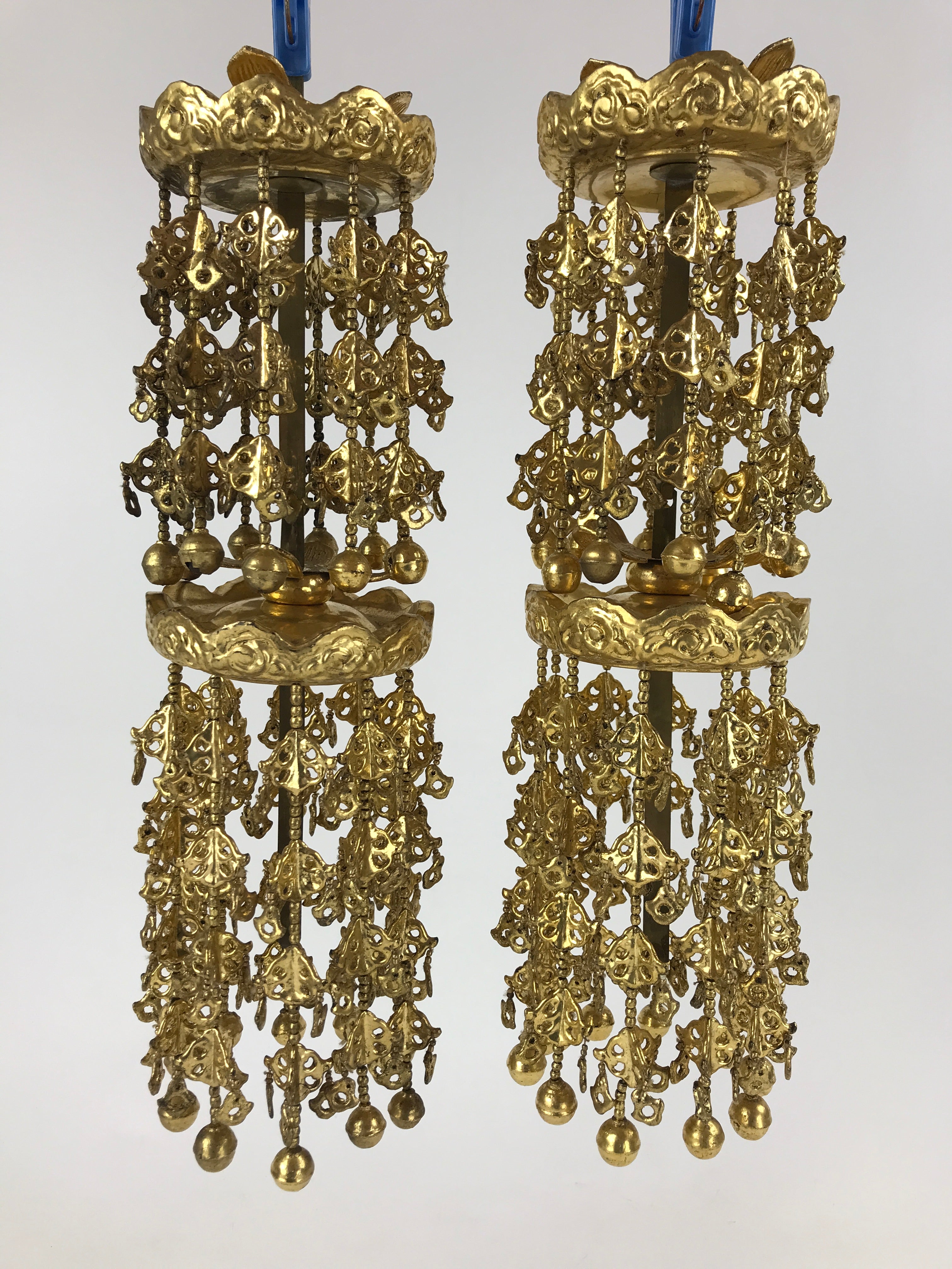 Japanese Buddhist Altar Fitting Rinto Yoraku Hanging Decoration Butsugu BA167