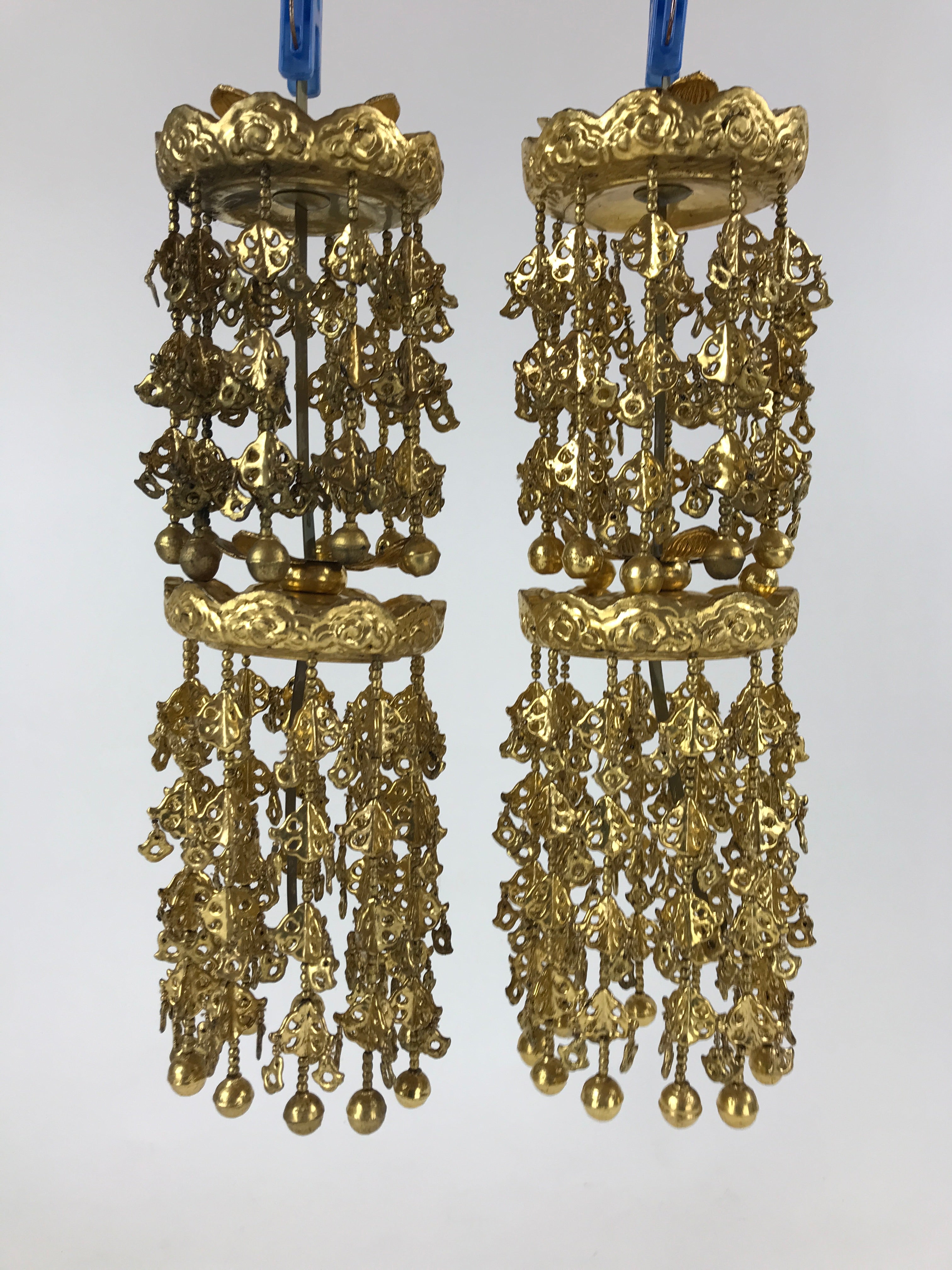 Japanese Buddhist Altar Fitting Rinto Yoraku Hanging Decoration Butsugu BA167