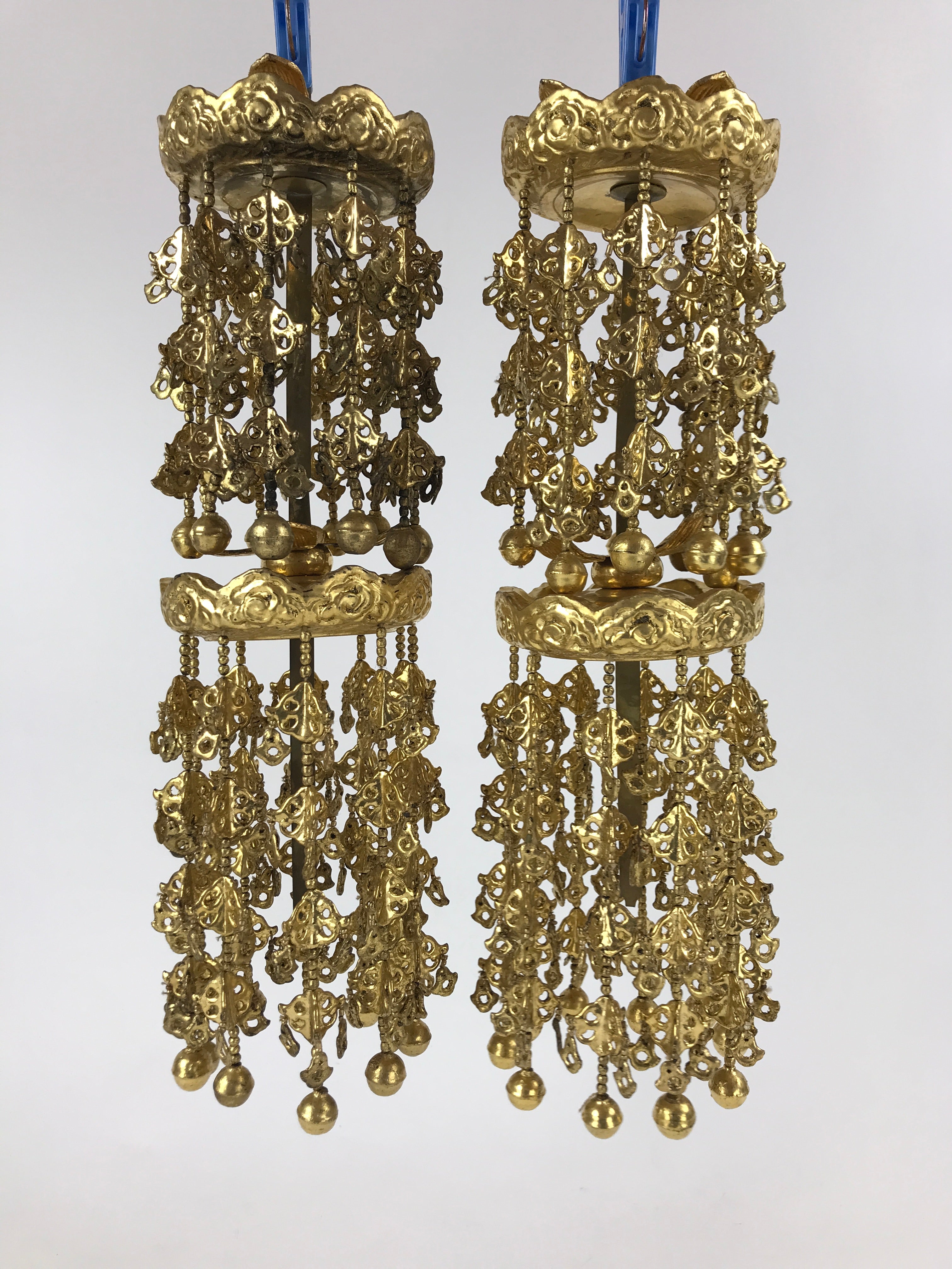Japanese Buddhist Altar Fitting Rinto Yoraku Hanging Decoration Butsugu BA167