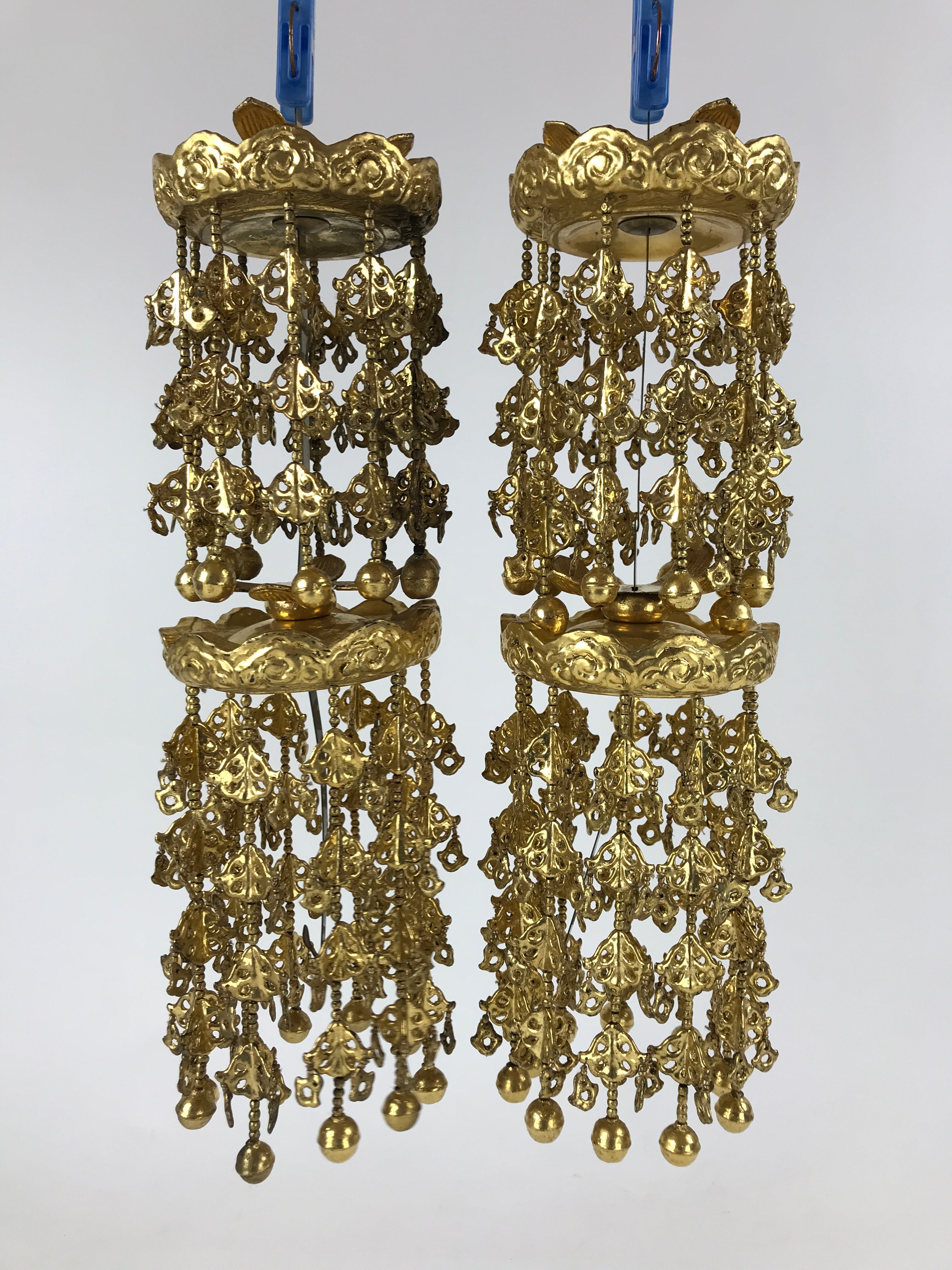 Japanese Buddhist Altar Fitting Rinto Yoraku Hanging Decoration Butsugu BA167