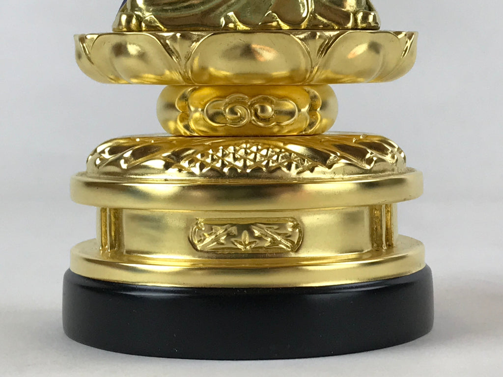 Japanese Buddhist Altar Fitting Shandao Monk Vtg Lacquer Wood Jodo Shinshu BA169