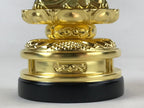 Japanese Buddhist Altar Fitting Shandao Monk Vtg Lacquer Wood Jodo Shinshu BA169