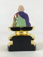 Japanese Buddhist Altar Fitting Shandao Monk Vtg Lacquer Wood Jodo Shinshu BA169