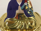 Japanese Buddhist Altar Fitting Shandao Monk Vtg Lacquer Wood Jodo Shinshu BA169