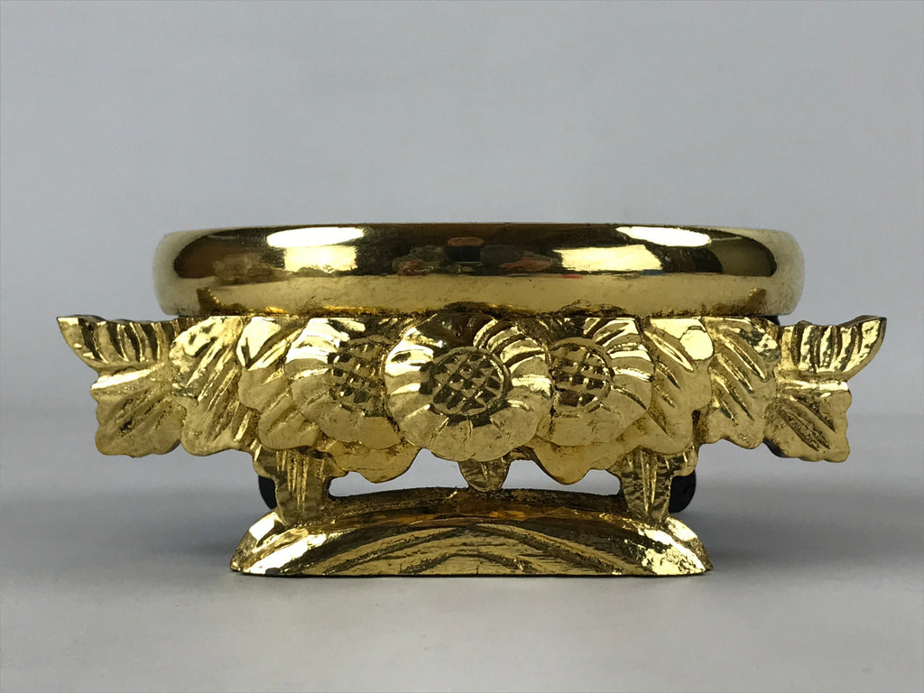 Japanese Buddhist Altar Fitting Statue Stand Offering Bukki Butsugu Gold BA189