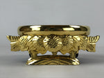 Japanese Buddhist Altar Fitting Statue Stand Offering Bukki Butsugu Gold BA189
