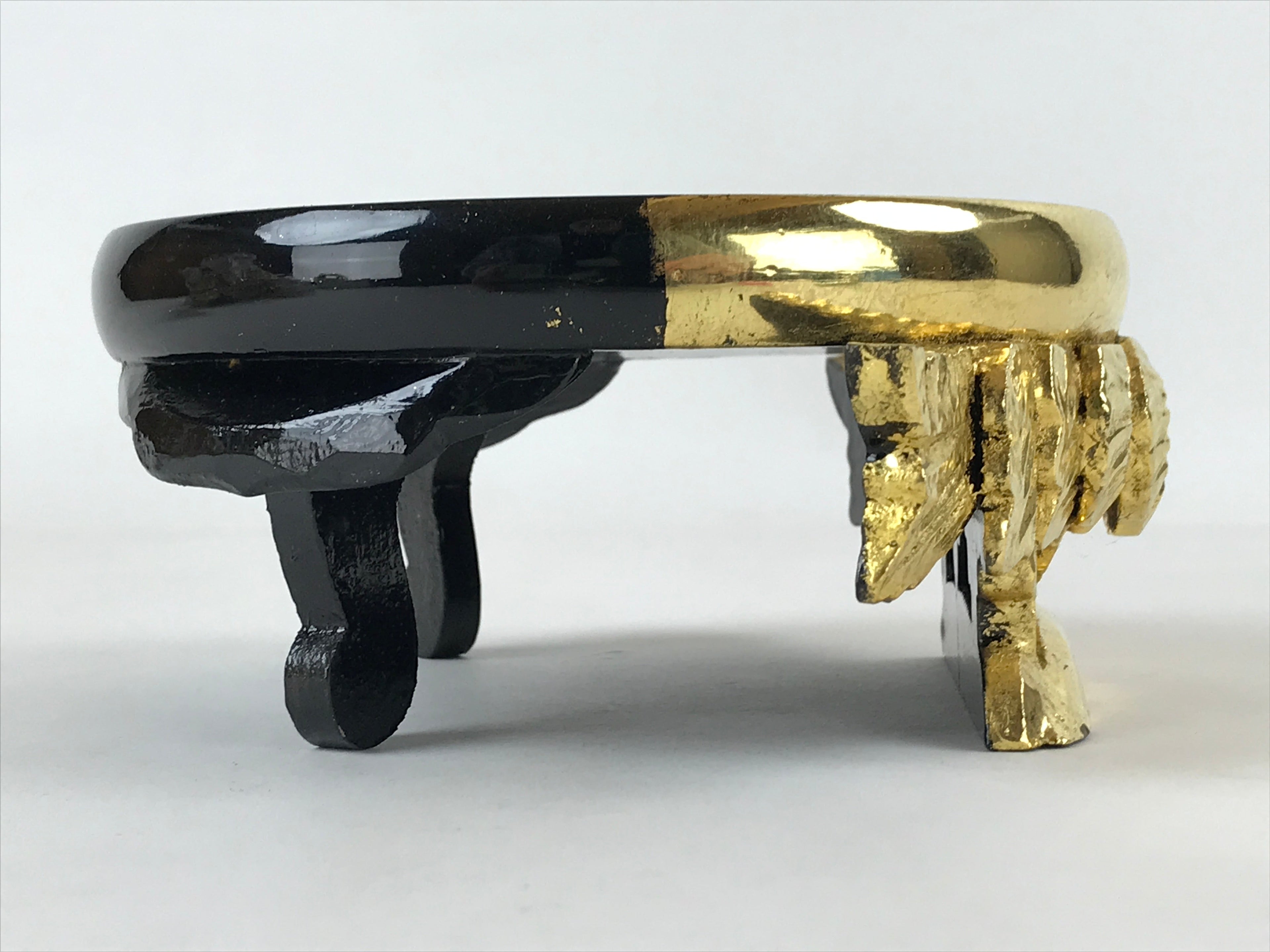 Japanese Buddhist Altar Fitting Statue Stand Offering Bukki Butsugu Gold BA189