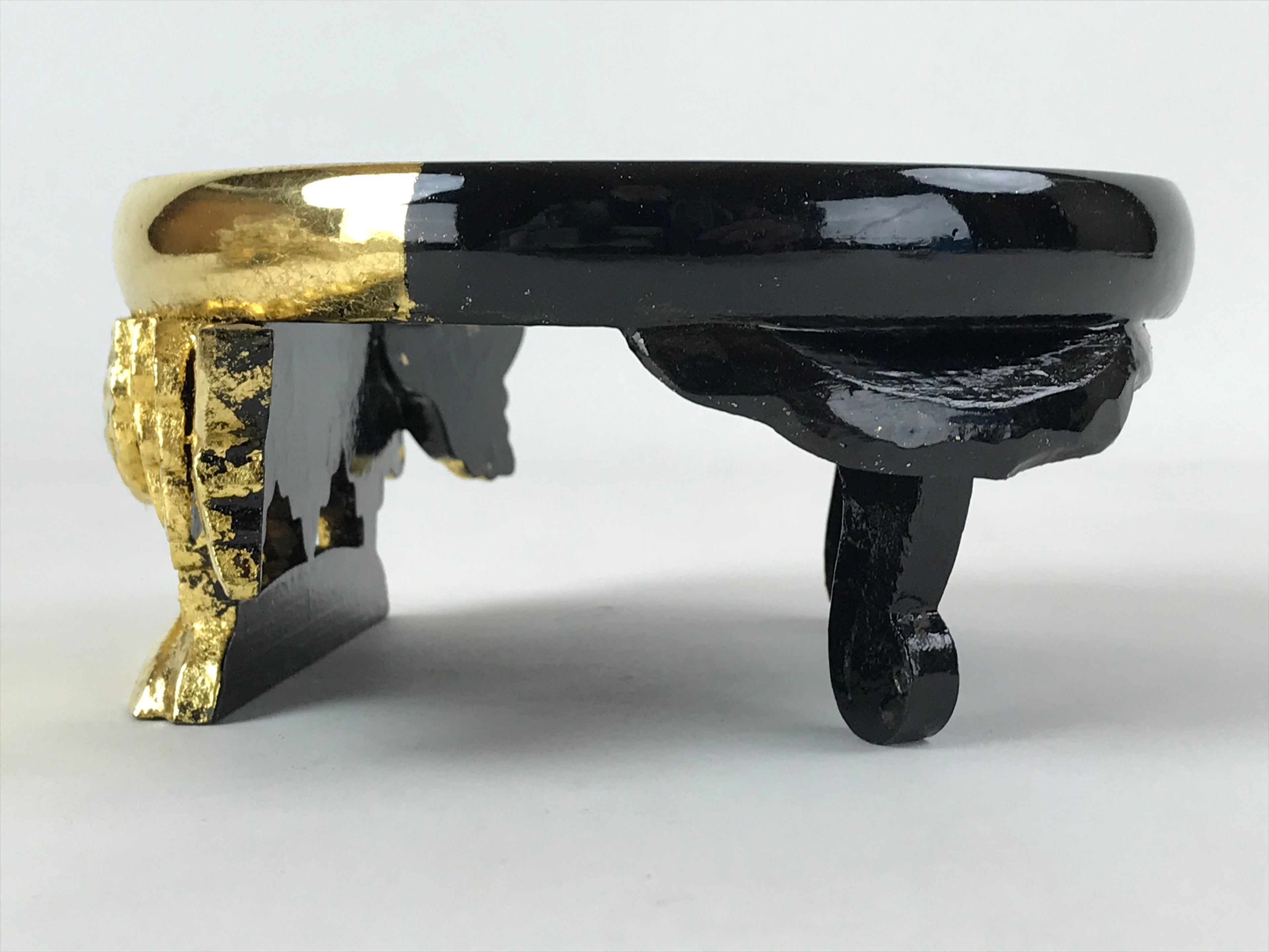 Japanese Buddhist Altar Fitting Statue Stand Offering Bukki Butsugu Gold BA189