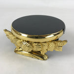 Japanese Buddhist Altar Fitting Statue Stand Offering Bukki Butsugu Gold BA189