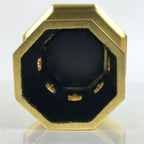Japanese Buddhist Altar Fitting Wood Kuge Offering Stand Vtg 2pc Gold BA359
