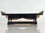 Japanese Buddhist Altar Fitting Wood Lacquer Offering Table Maejyoku Gold BU942