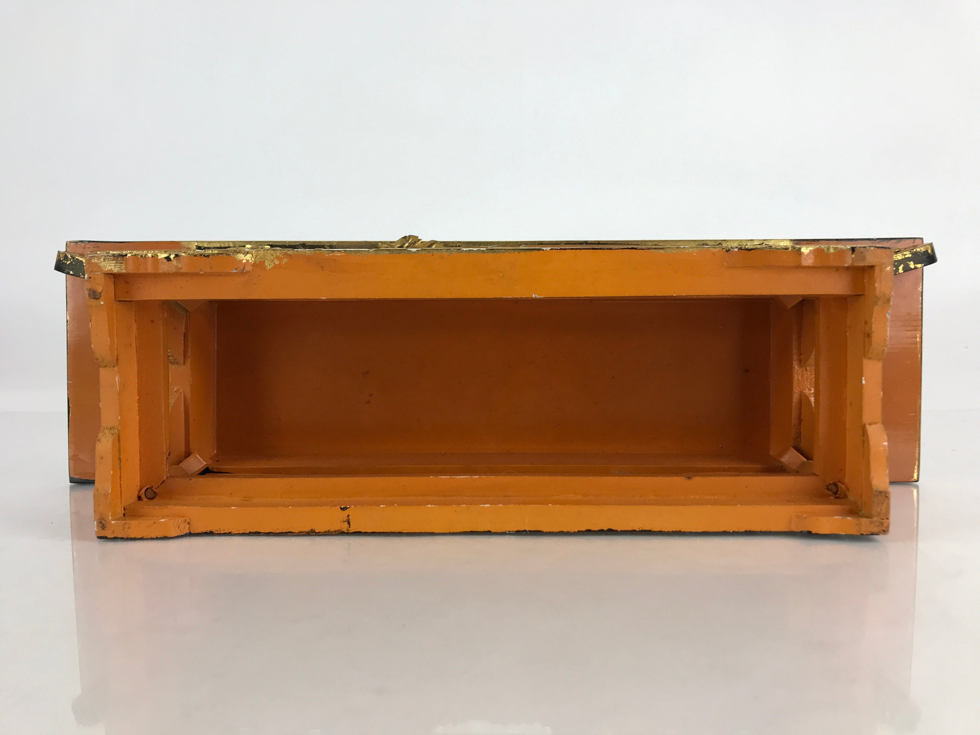 Japanese Buddhist Altar Fitting Wood Lacquer Offering Table Maejyoku Gold BU942