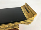 Japanese Buddhist Altar Fitting Wood Lacquer Offering Table Maejyoku Gold BU942