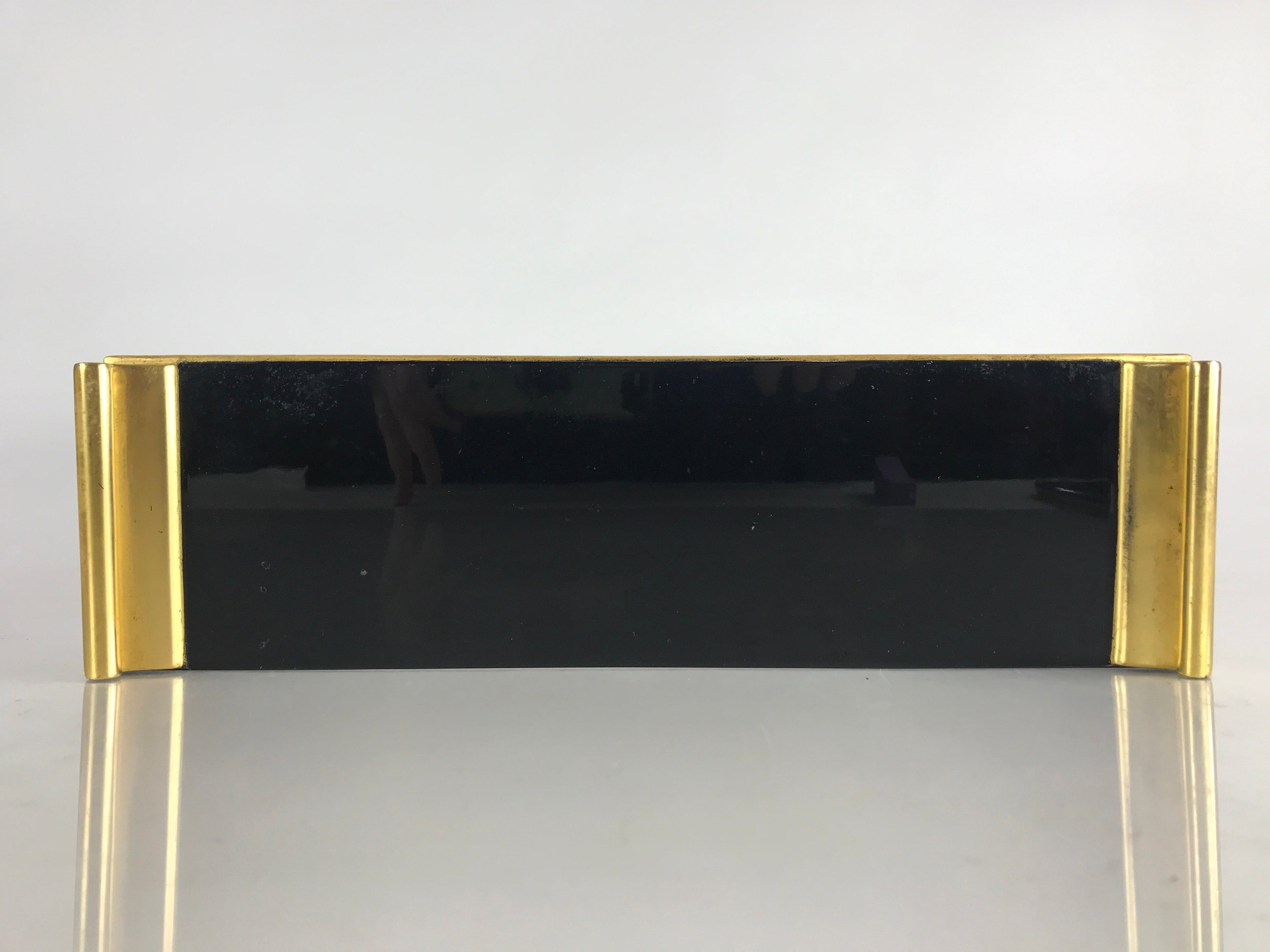 Japanese Buddhist Altar Fitting Wood Lacquer Offering Table Vtg Maejyoku Gold BU854