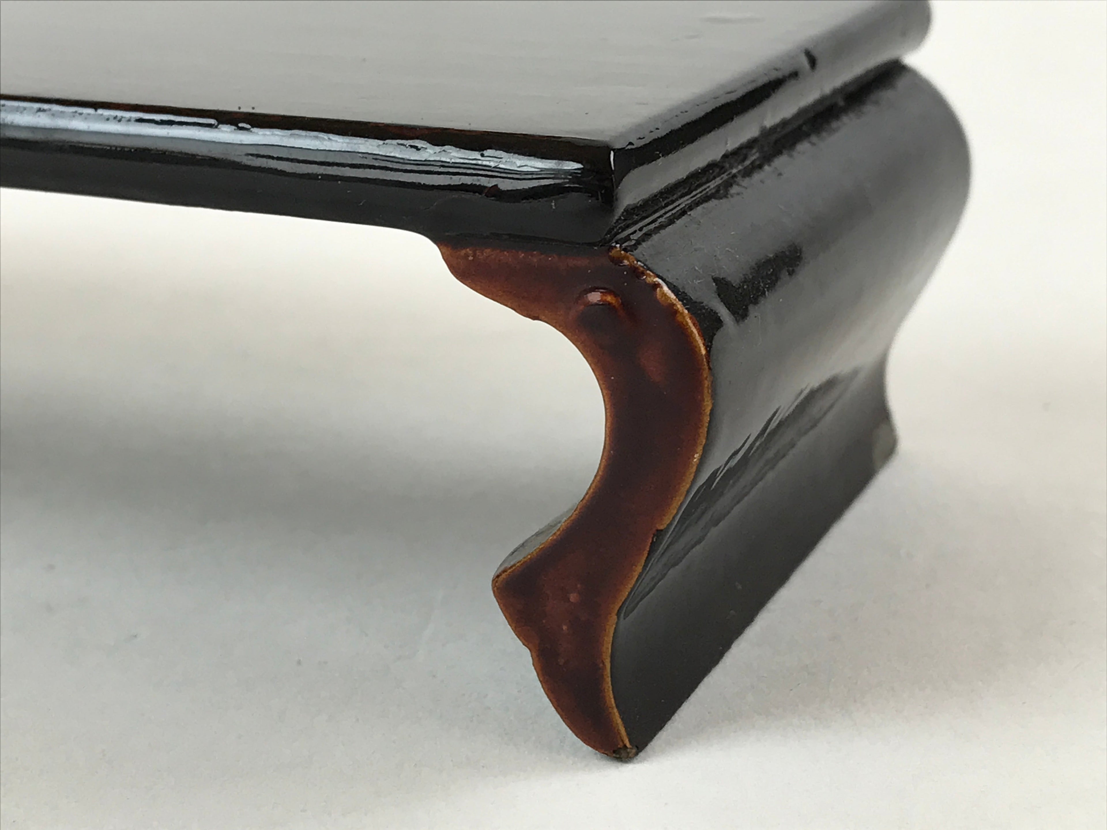 Japanese Buddhist Altar Fitting Wood Lacquered Offering Table Vtg Maejyoku BA164
