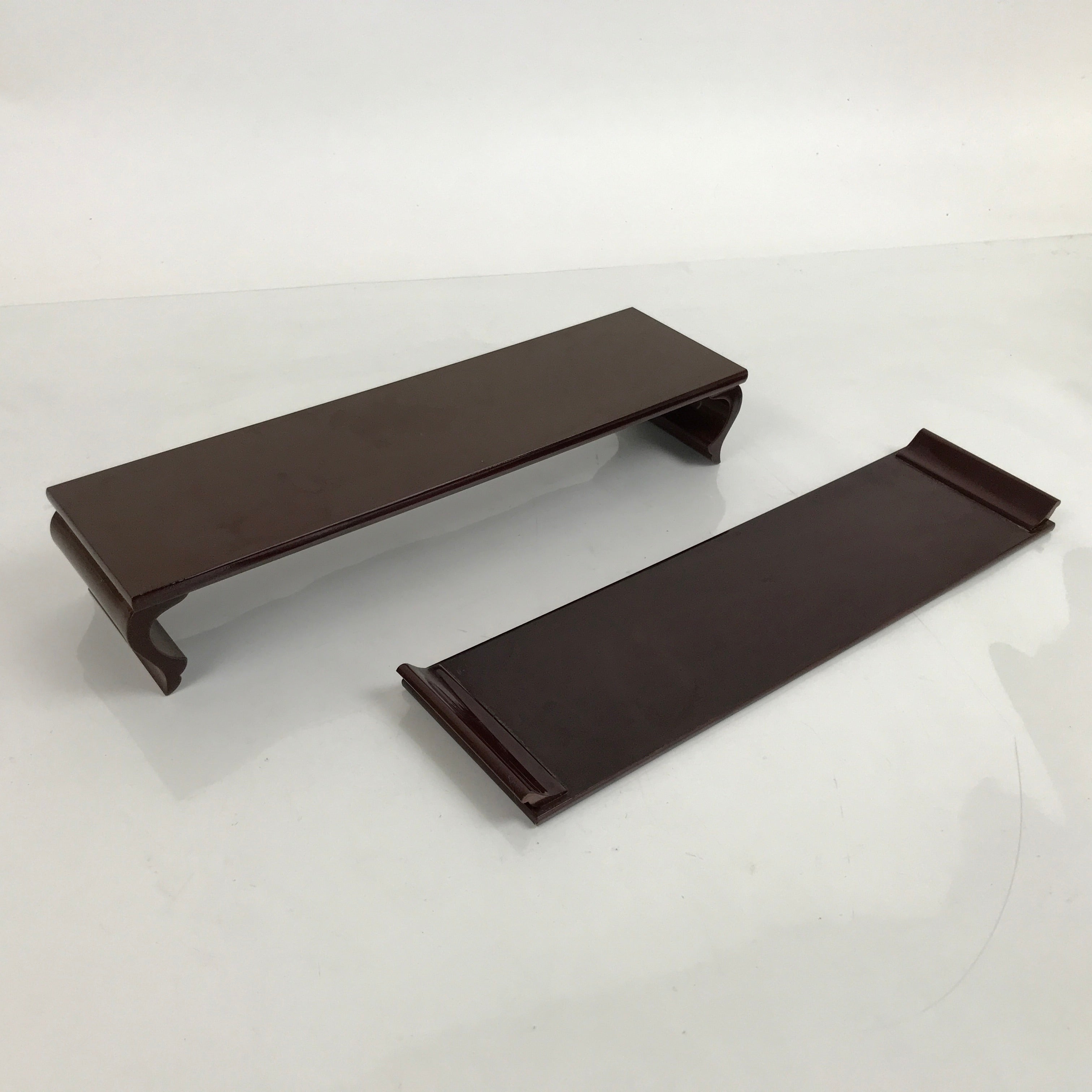 Japanese Buddhist Altar Fitting Wood Lacquered Offering Table Vtg Maejyoku BA352