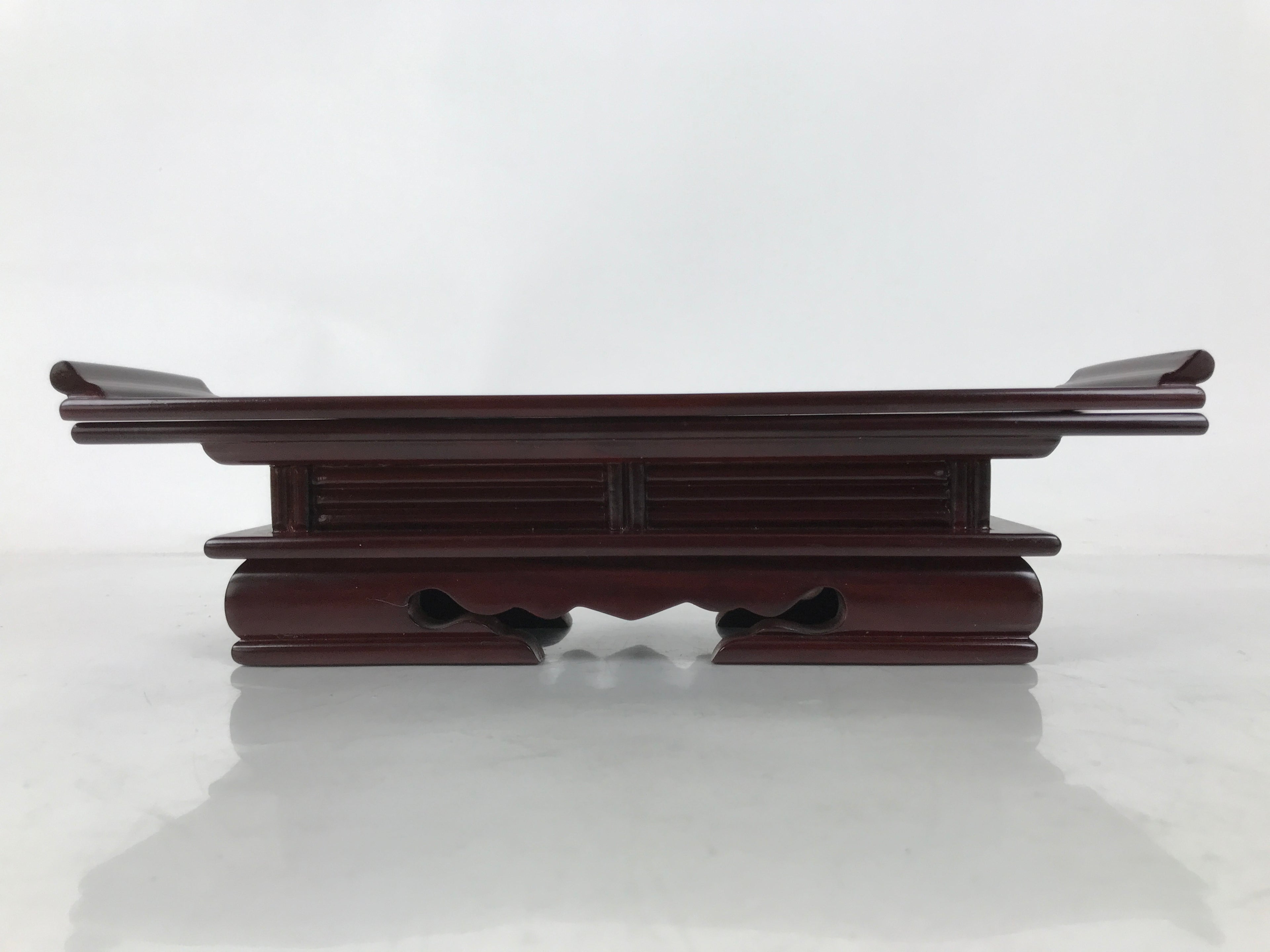 Japanese Buddhist Altar Fitting Wood Lacquered Offering Table Vtg Maejyoku BA599