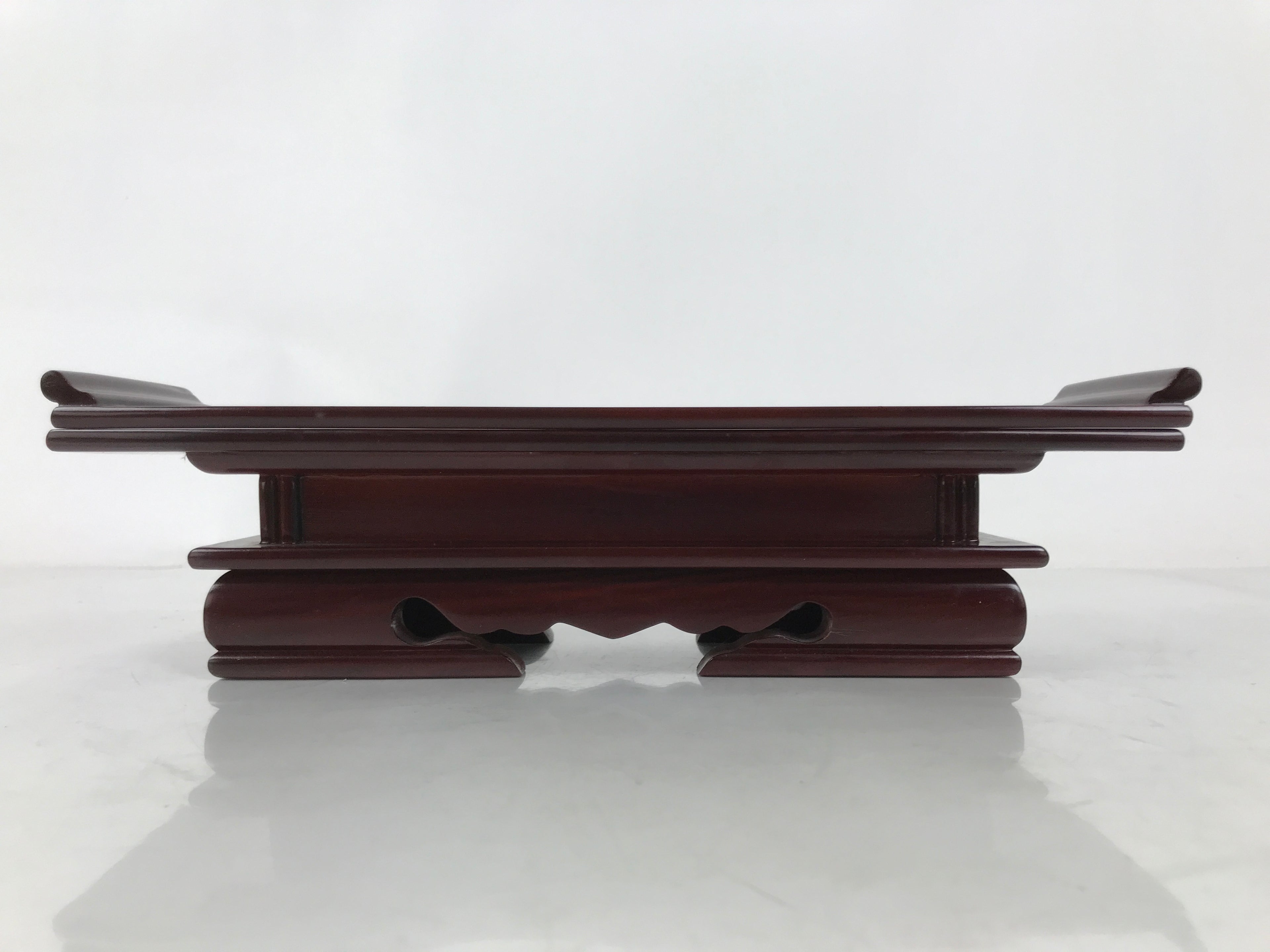 Japanese Buddhist Altar Fitting Wood Lacquered Offering Table Vtg Maejyoku BA599