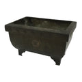 Japanese Buddhist Altar Fitting Wood Metal Incense Burner Koro Rectangle BA696
