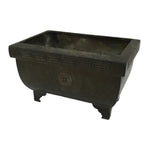 Japanese Buddhist Altar Fitting Wood Metal Incense Burner Koro Rectangle BA696