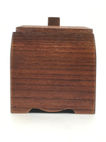 Japanese Buddhist Altar Fitting Wood Metal Incense Burner Koro Vtg Storage BA683