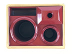 Japanese Buddhist Altar Fitting Wooden Lacquer Candle Stand Set Vtg Incense BA74